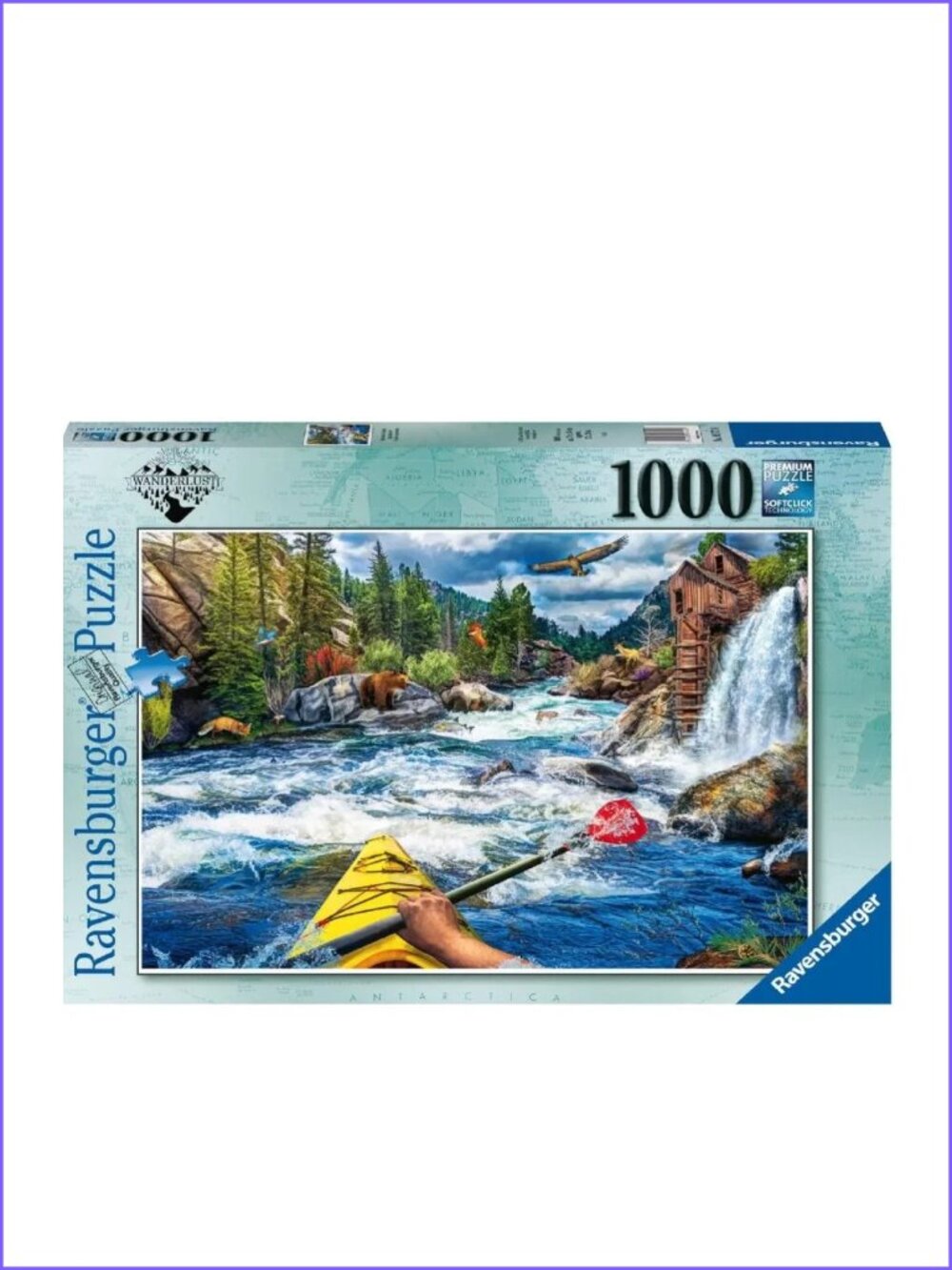Ravensburger 1000pcs Adult Puzzle- White Water Kayaking New In Box
